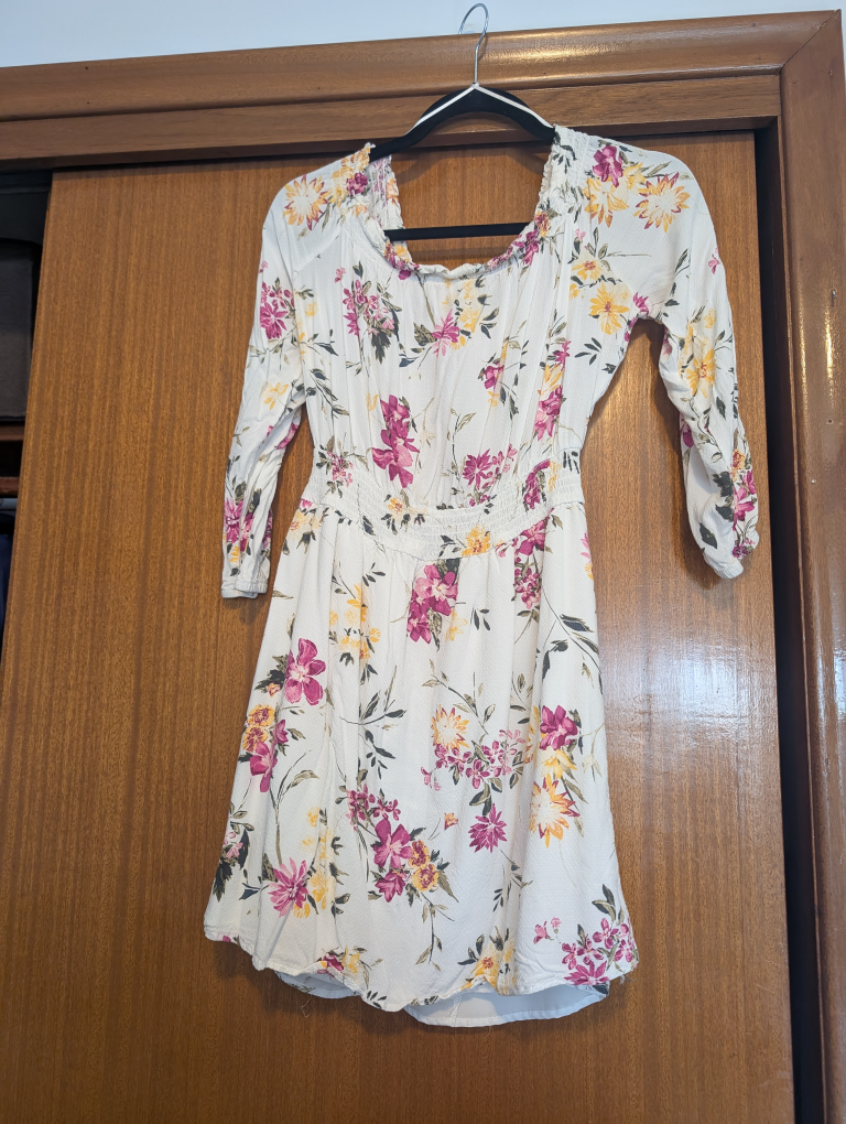 Floral Off-the-Shoulder Mini Dress