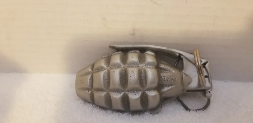 Vintage Hand Grenade Belt Buckle image indicator(6)