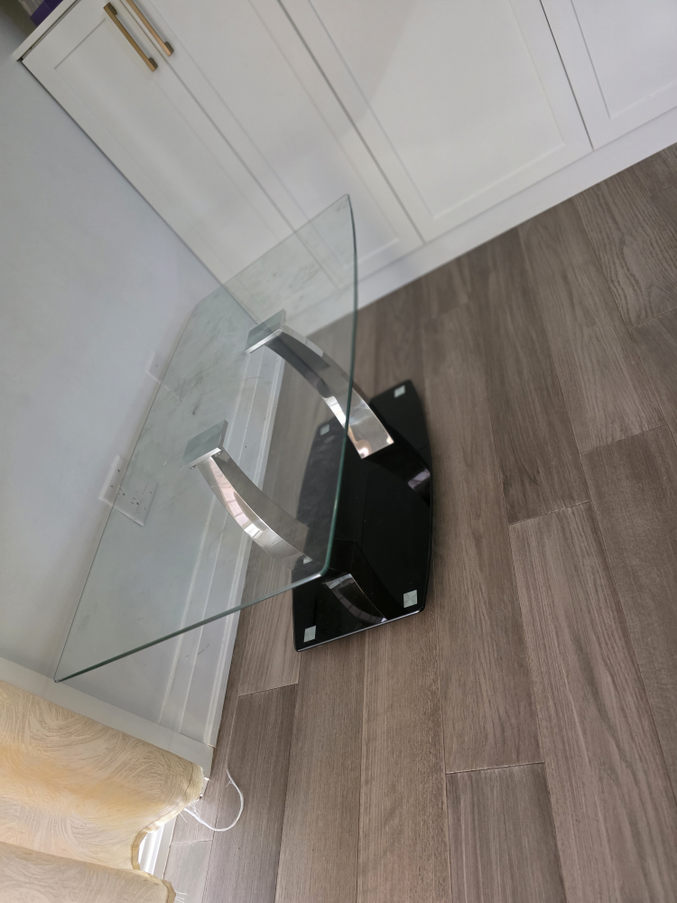 Glass and Metal Coffee Table - photo 2