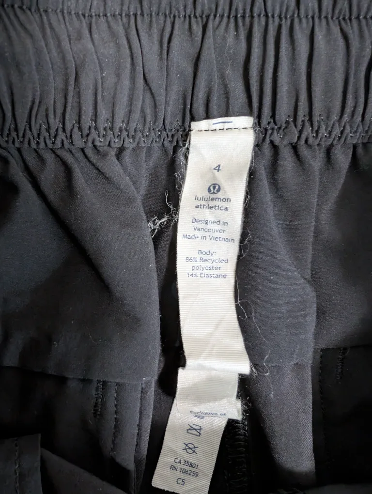 Lululemon Black Shorts Size 4 image indicator(3)