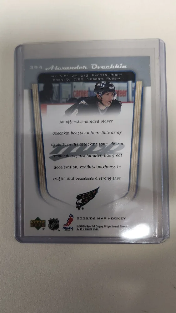 Alexander Ovechkin 2005-06 MVP Hockey Rookie Card image indicator(2)
