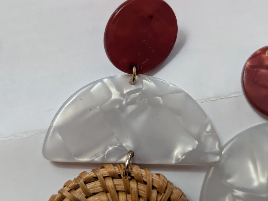 Statement Earrings - Multi-Material Design image indicator(3)