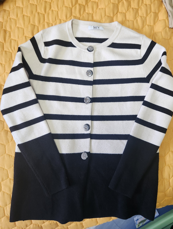 Women's Hooded Sweater & Striped Cardigan Bundle - photo 3
