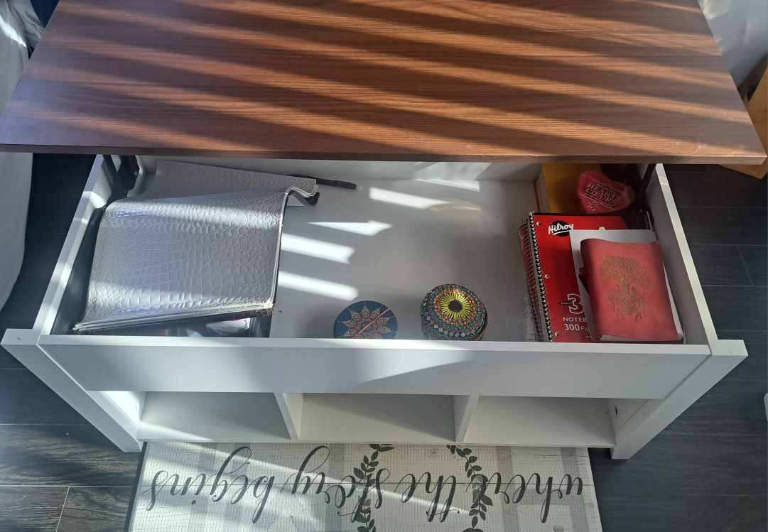 Lift-Top Coffee Table with Storage - photo 3