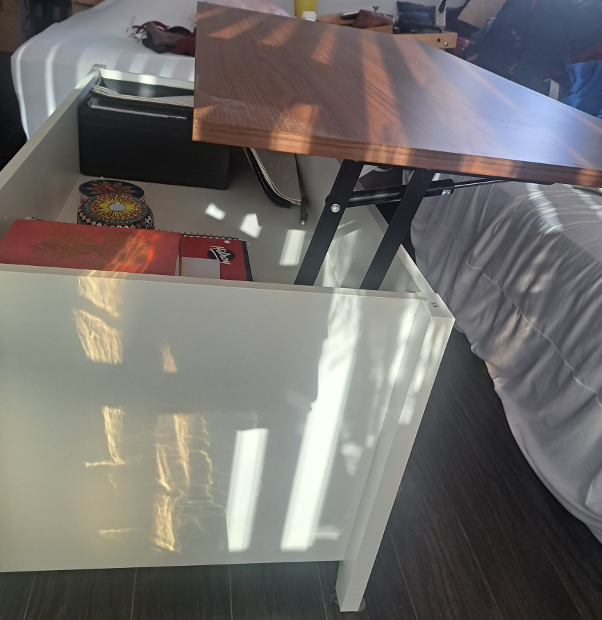 Lift-Top Coffee Table with Storage - photo 4