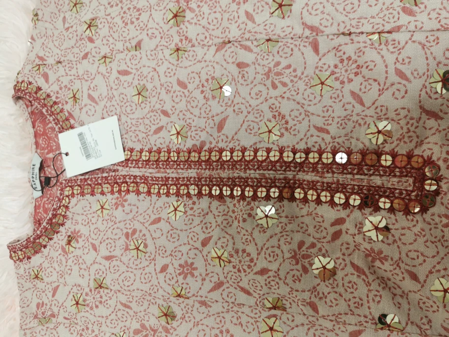 Gorgeous Embroidered Pink and Beige Pakistani Shalwar Kameez - photo 5