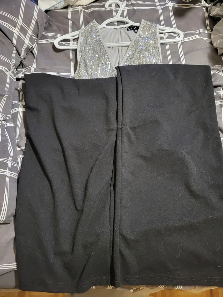 Silver Sequin and Black Jumpsuit image indicator(2)