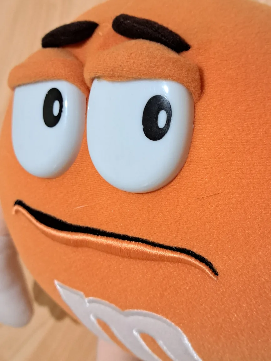 Vintage Mars M&M Toy Fun Friend Bendable Soft Plush 12" image indicator(7)