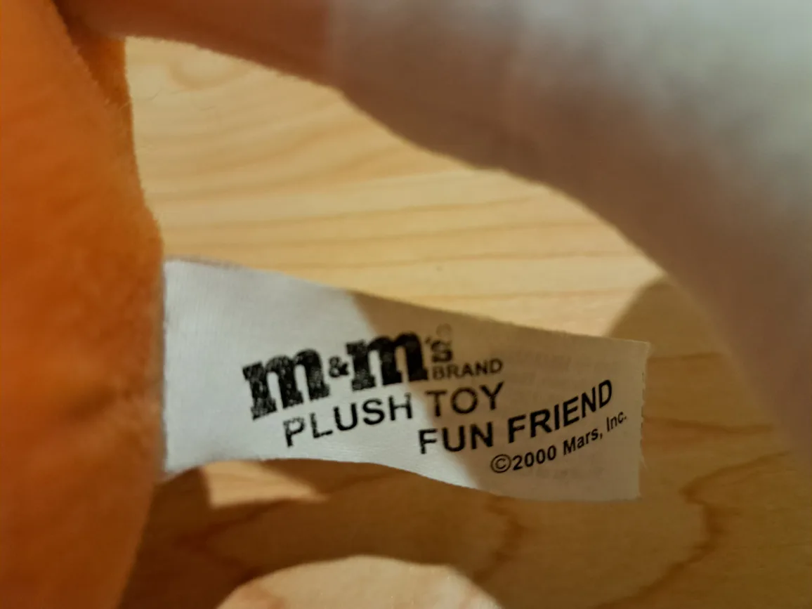 Vintage Mars M&M Toy Fun Friend Bendable Soft Plush 12" image indicator(8)