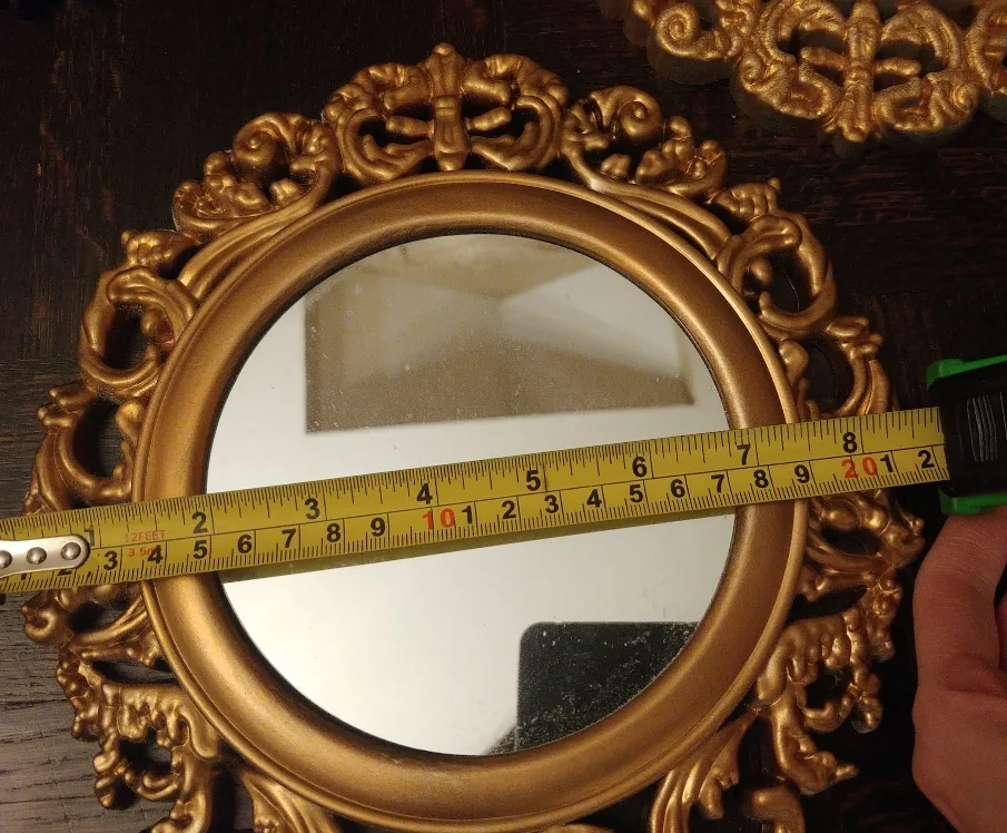 Vintage ornate gold mirrors (set of 4) image indicator(7)