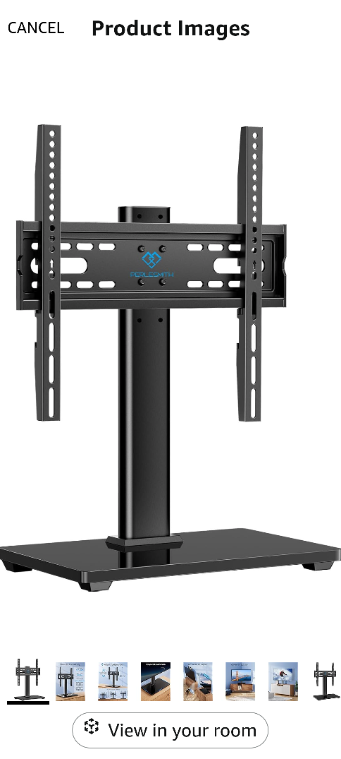 Perlesmith Universal TV Stand - Table Top for 32-60 inch TVs - photo 2