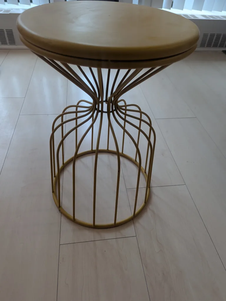 Mustard Yellow Round Side Table image indicator(3)