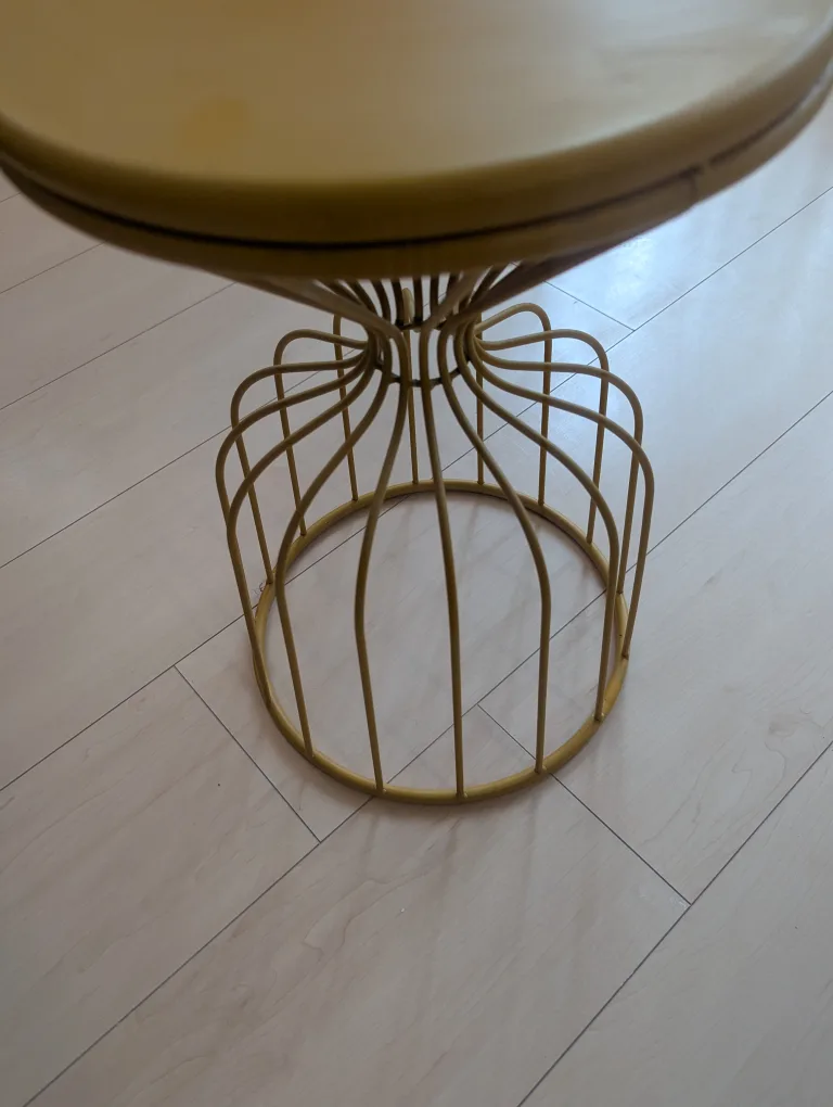 Mustard Yellow Round Side Table image indicator(4)