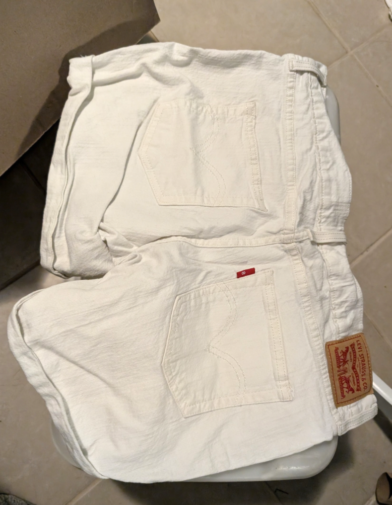 Levi's Womens White Denim Shorts - photo 2