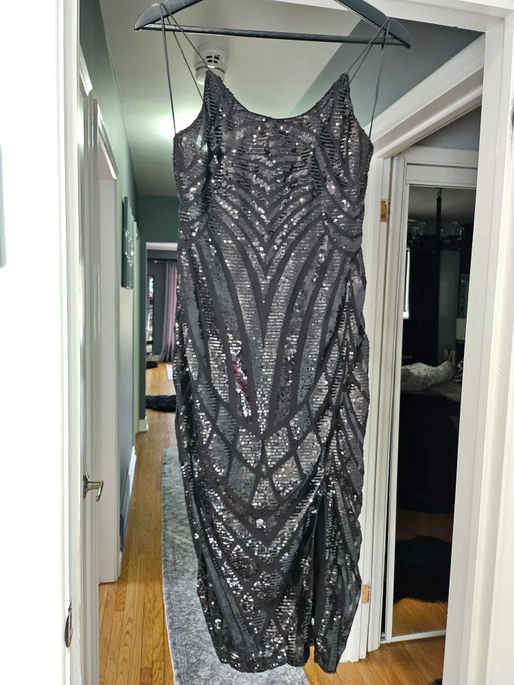 Sequined Midi Dress - Size M