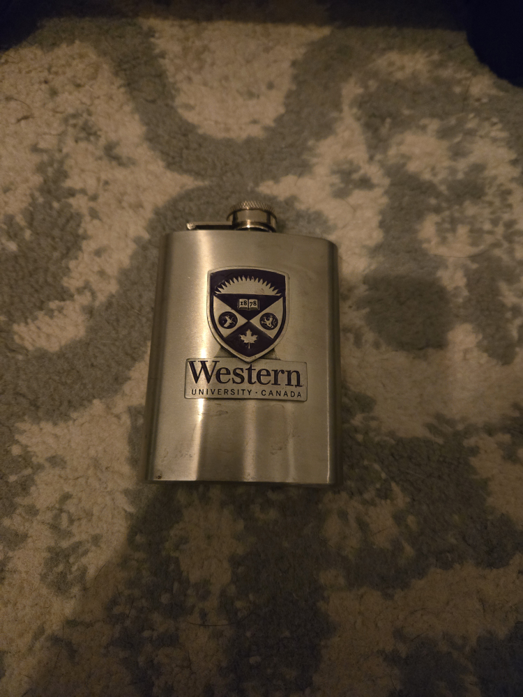 Free Western University Stainless Steel Flask