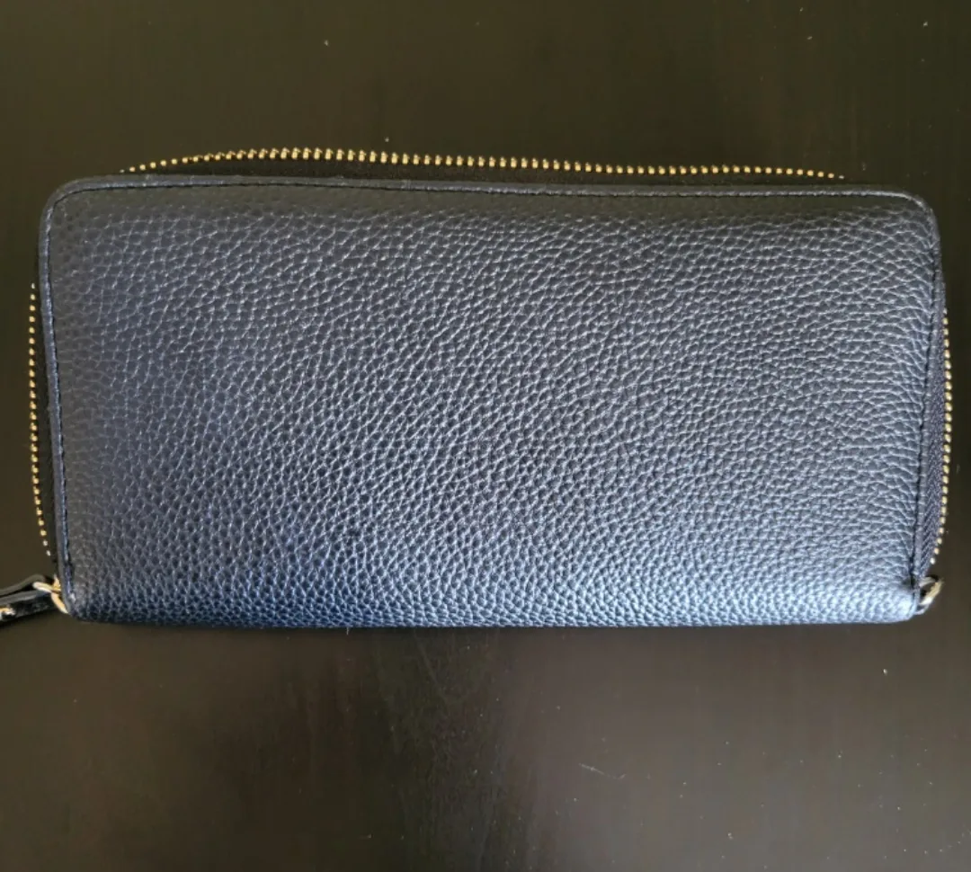 Black Annie Klein Zip-Around Wallet image indicator(3)