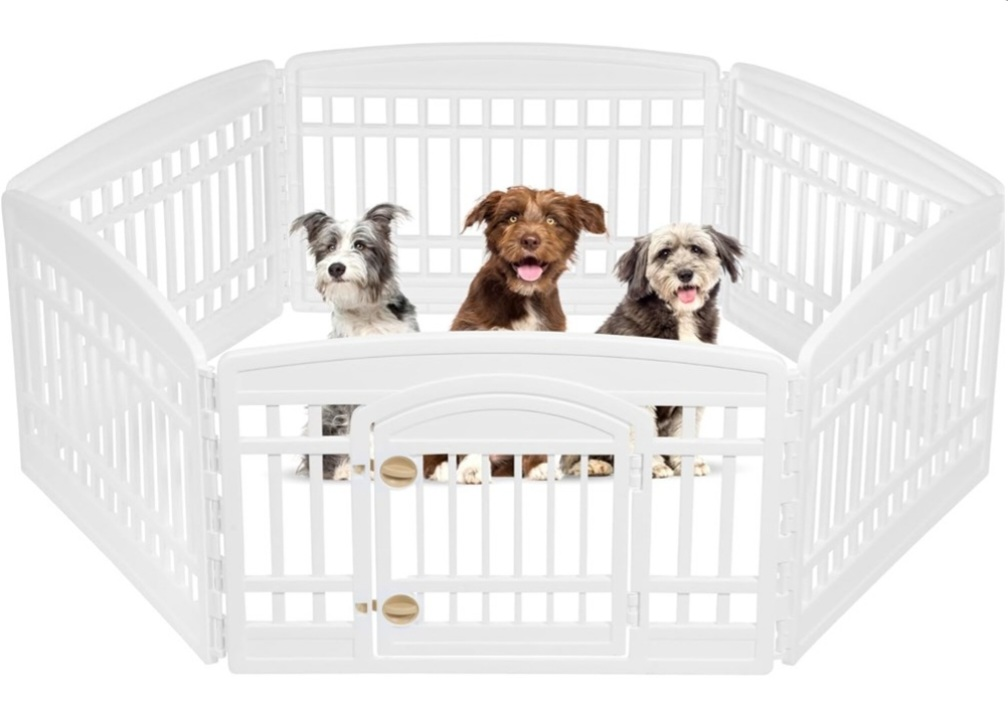 Pet Playpen - 6 Panel Exercise Pen for Puppy and Small Dogs