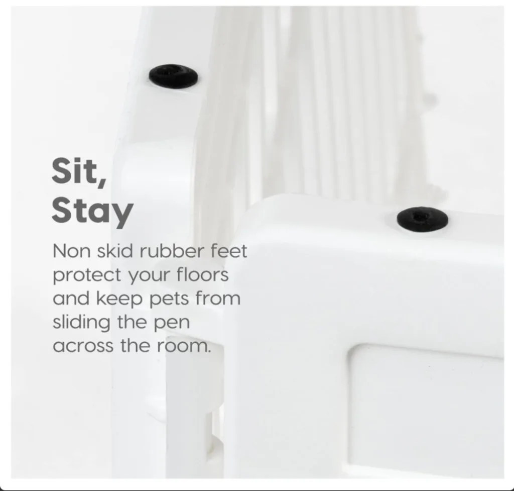 Pet Playpen - 6 Panel Exercise Pen for Puppy and Small Dogs image indicator(4)