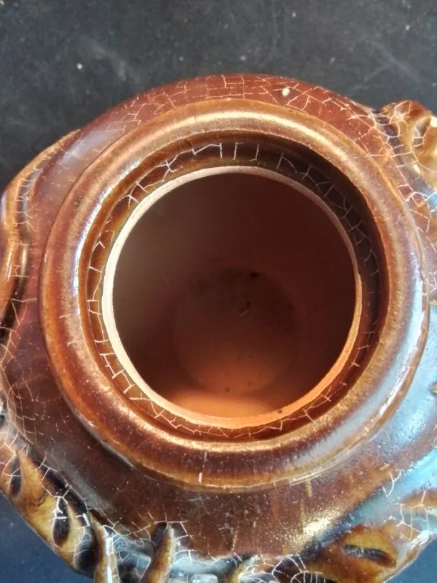 Chinese Brown Porcelain Dragon Vase image indicator(6)