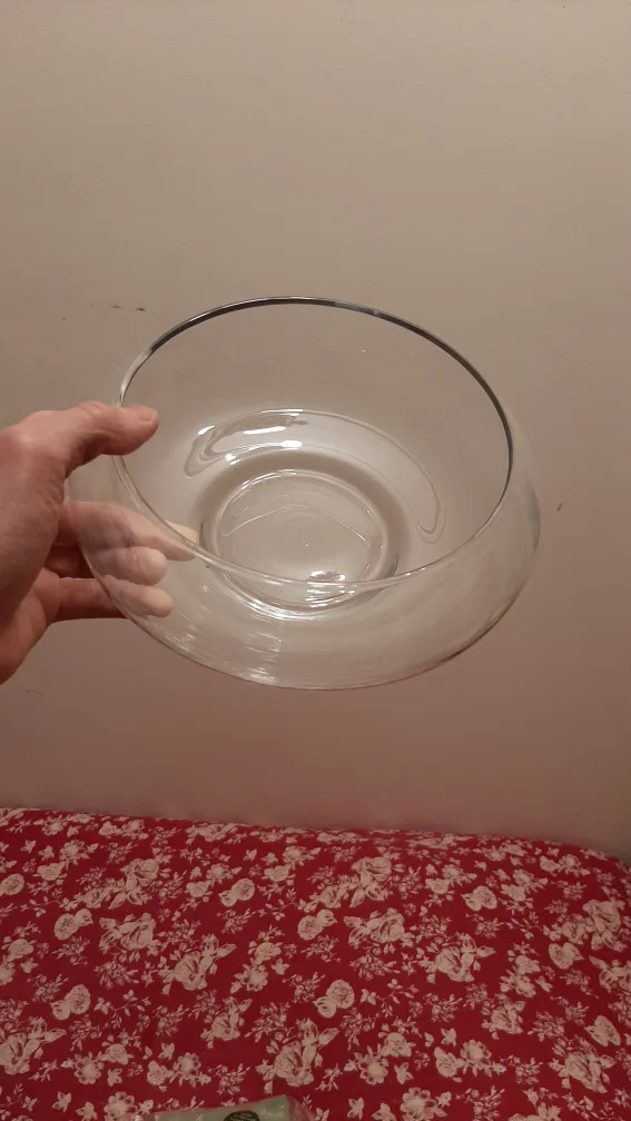 Clear Glass Bowl with Garden Stones image indicator(2)