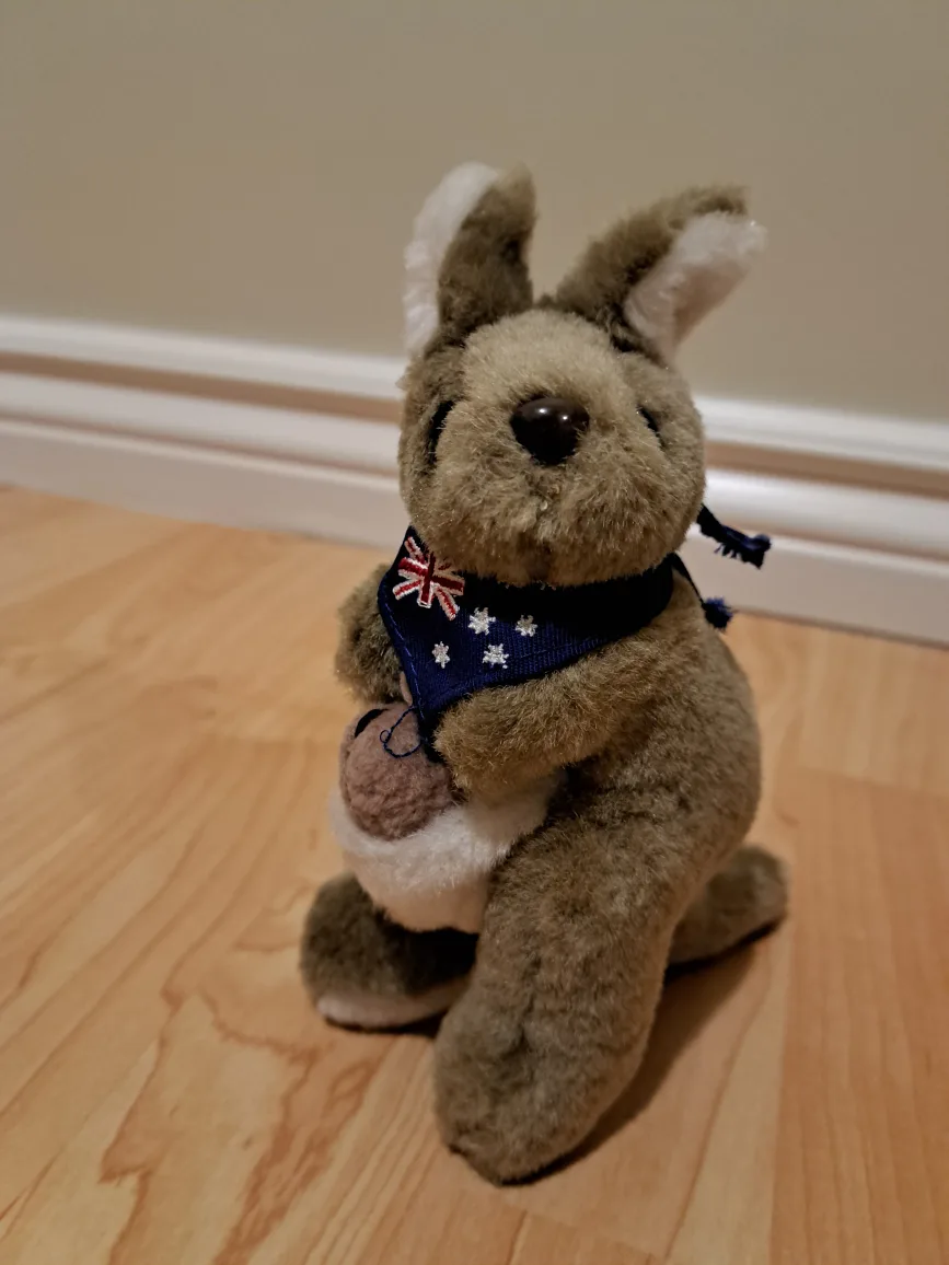 Australia made 7" Kangaroo Plush Toy image indicator(2)