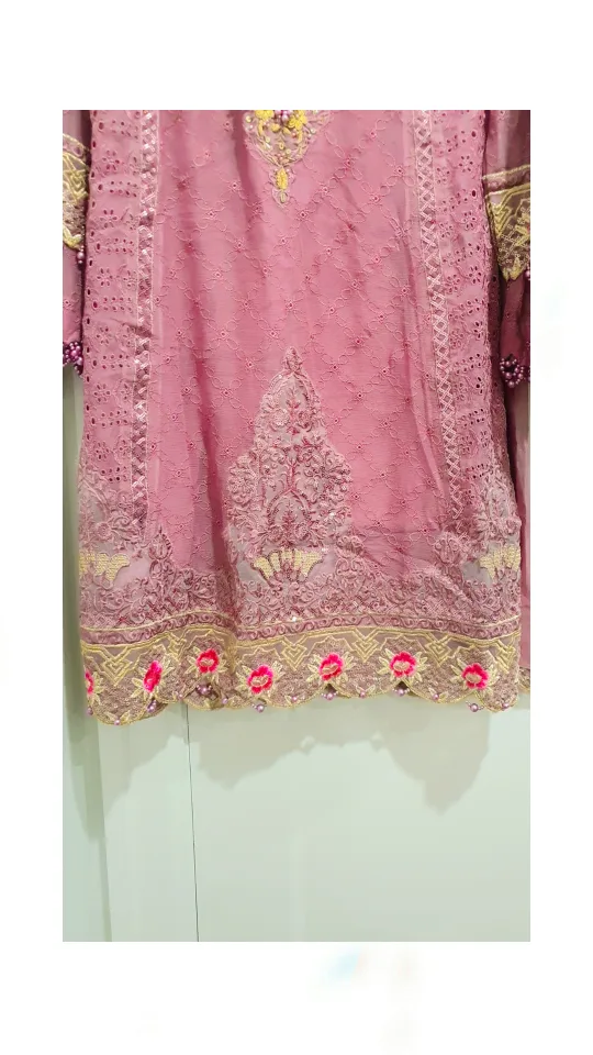 Gorgeous Pink Shalwar Kameez Suit with Dupatta image indicator(3)