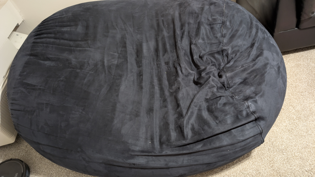Black Velvet Bean Bag Chair