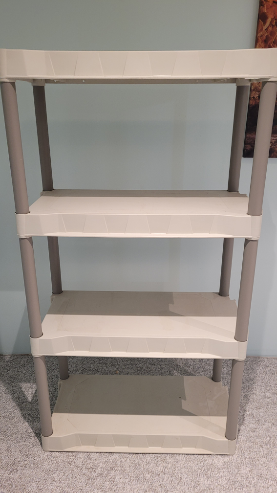 4-Shelf Plastic Shelving Unit - photo 3