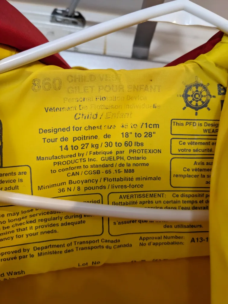 life Jacket for kid 30-60 lbs image indicator(3)