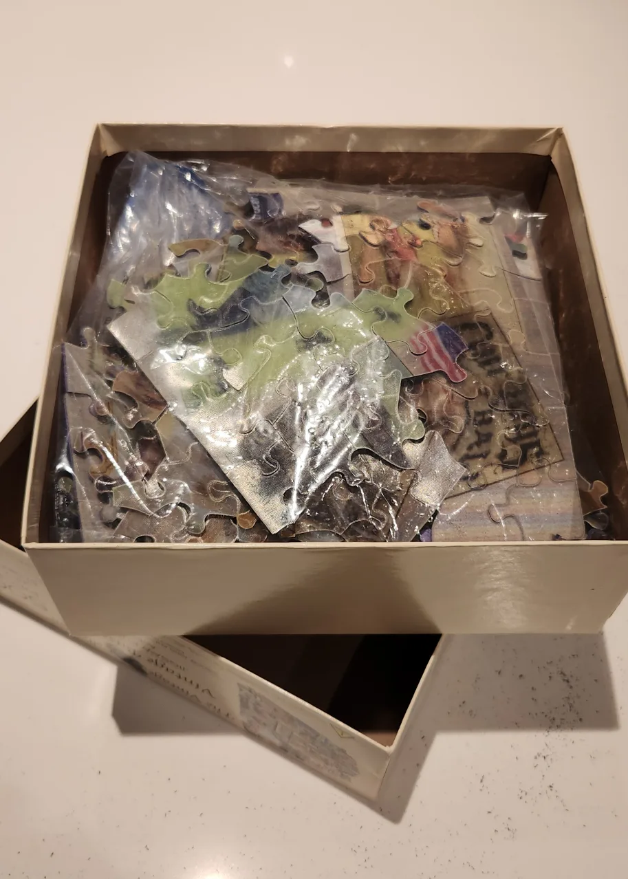 500 Piece 3D (hologram/holographic) Puzzle Vintage Baseball image indicator(8)