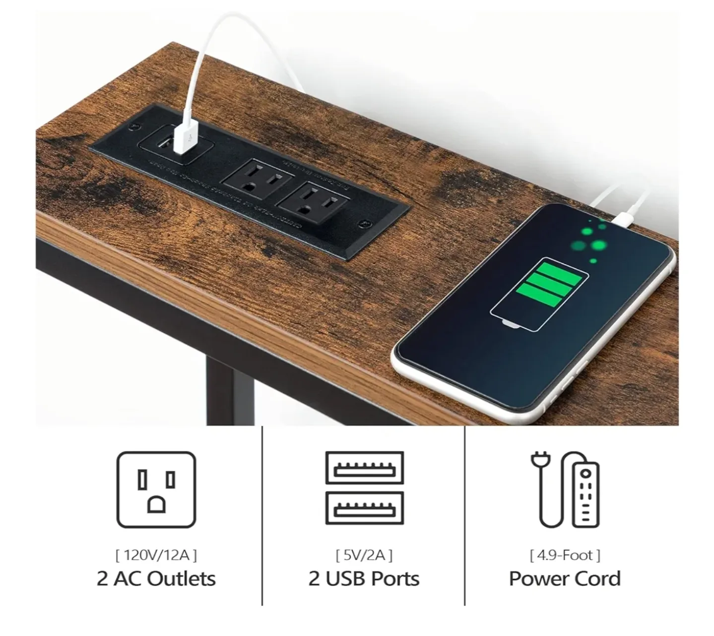 Console Table with Power Outlets image indicator(8)