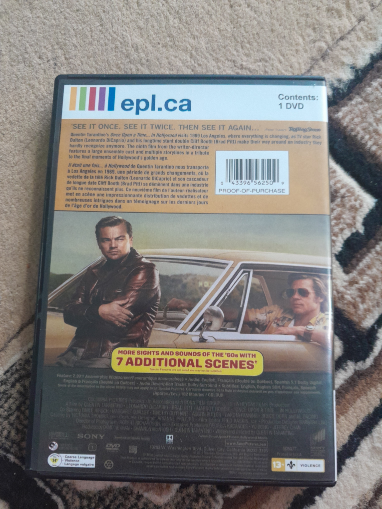 Once Upon a Time in Hollywood DVD - photo 3