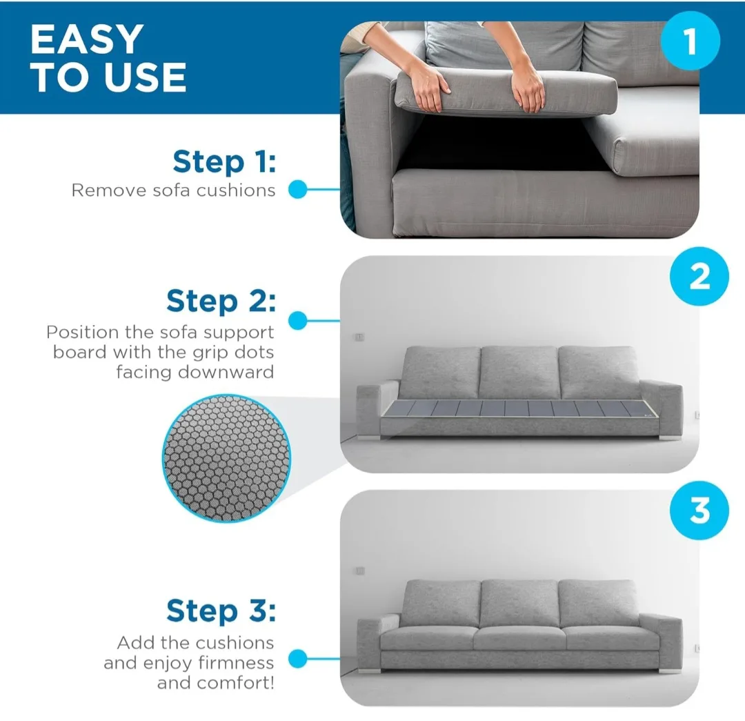 Sofa Support Board, 72 inch Extra Wide Couch Cushion Support image indicator(6)