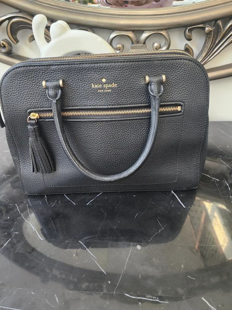 Kate Spade New York Black Leather Handbag thumbnail