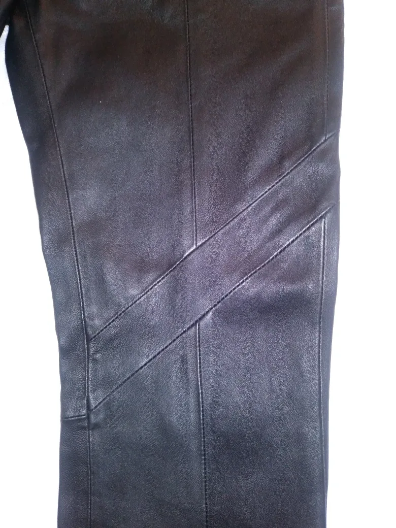 Danier Black Leather Pants Size 8 image indicator(4)