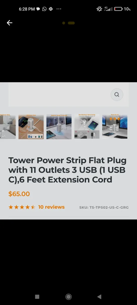 Two Outlet Power Strips image indicator(3)