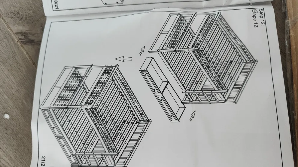 Grey Twin over Full Bunk Bed with Drawers - Unassembled image indicator(2)