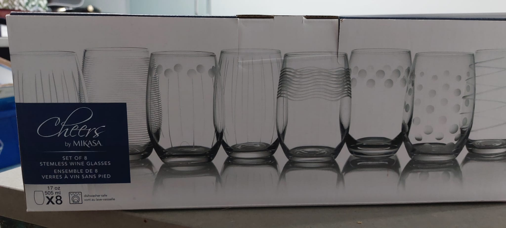 Mikasa Cheers Stemless Wine Glasses - Set of 8 - photo 2