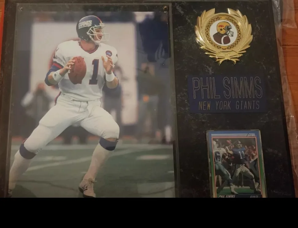 New York Giants Football Player Plaque lot of 4 image indicator(4)