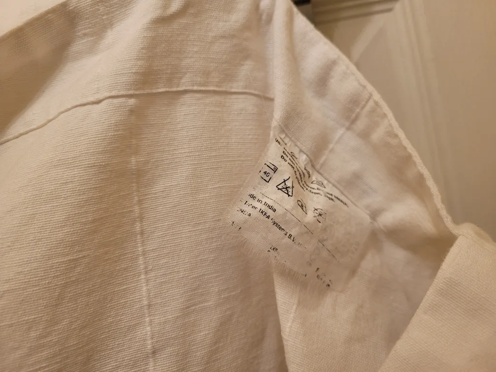 Off-White Cotton Curtain Panels image indicator(3)