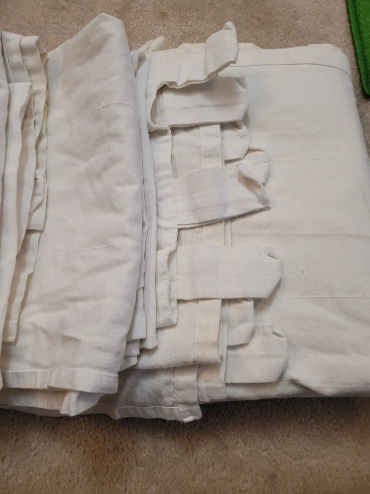 Off-White Cotton Curtain Panels image indicator(5)