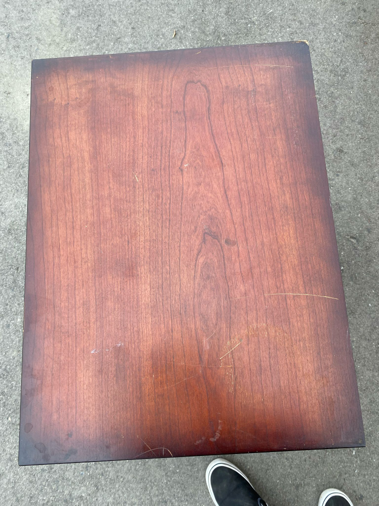 Dark Wood Cabinet with Two Doors - photo 3