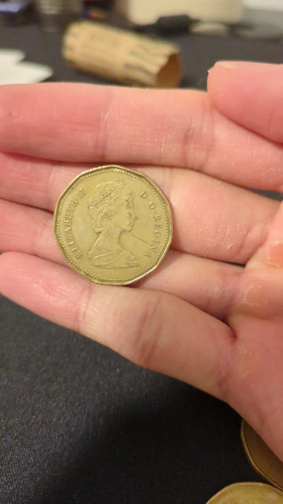 25 Canadian Dollar Coins - rarest 1988 Loonie image indicator(4)