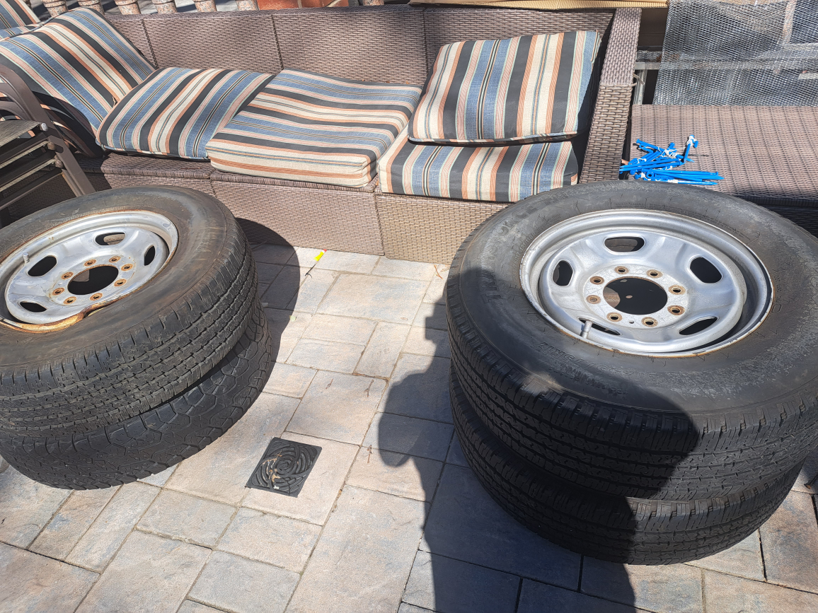 Used Truck Tires and Rims - Set of Four