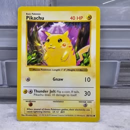 Pokemon Card 1999 Base Set Red Cheeks Pikachu