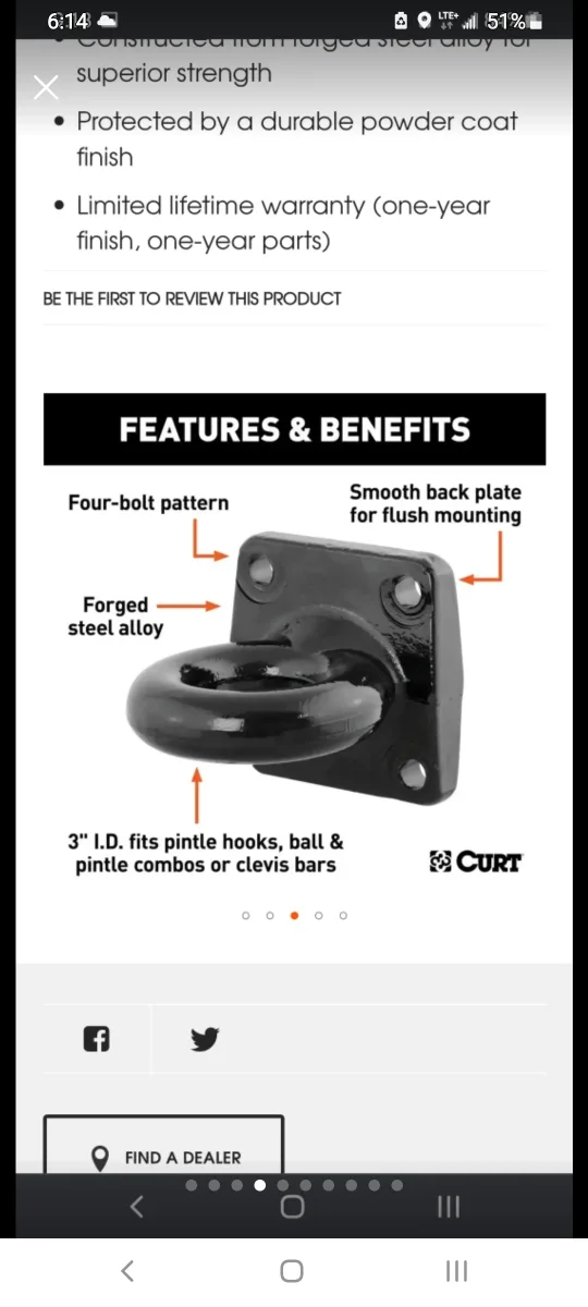 Mount-Style Lunette Ring 60,000lb image indicator(8)