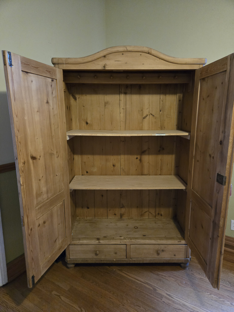 Antique Pine Armoire - photo 3