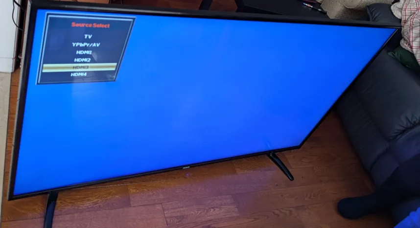 55 inch RCA TV with remote image indicator(2)