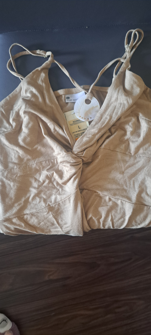 Top Secret Women's Size Large Beige Cami Top